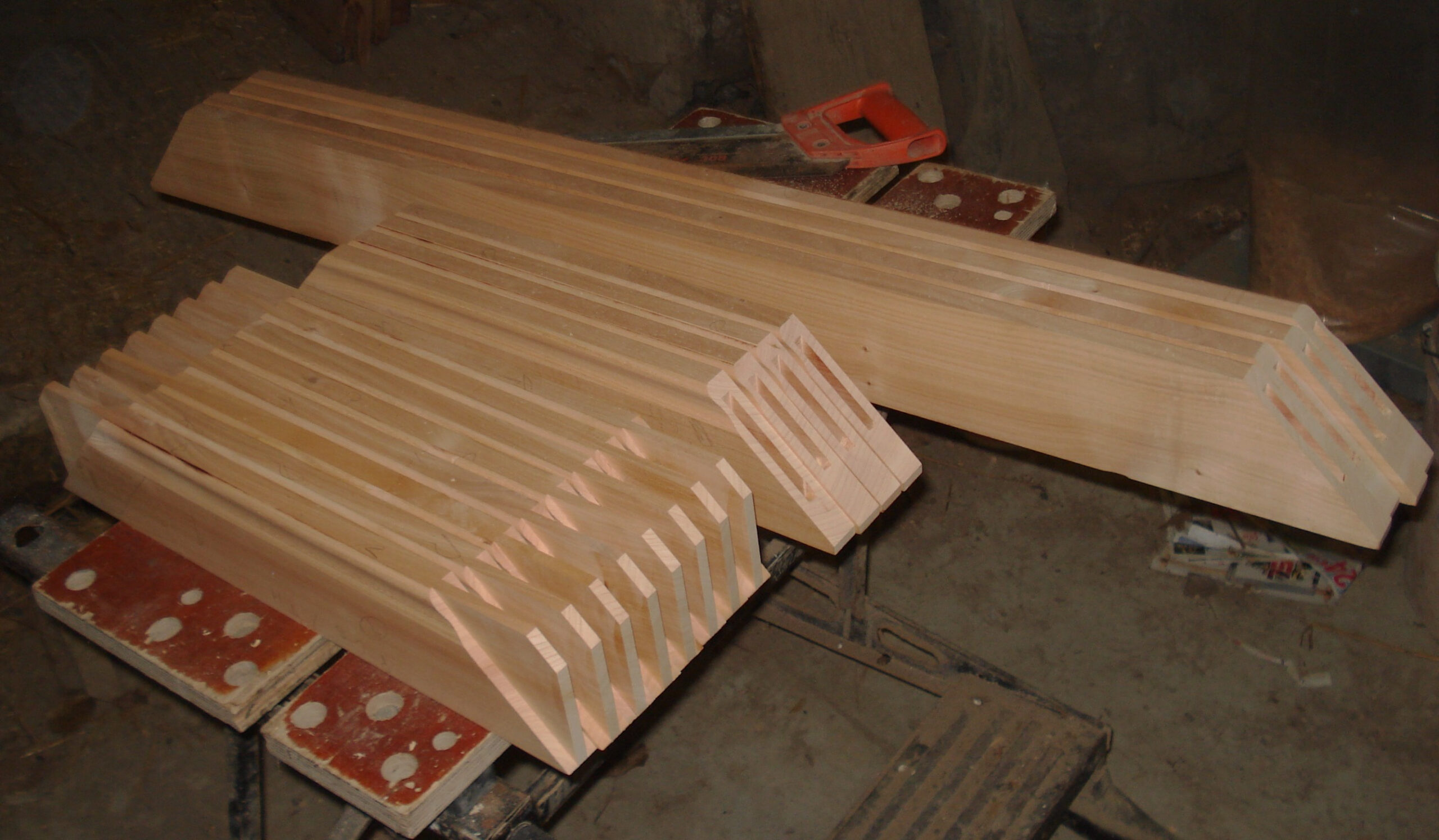 Tenons et mortaises en coupe d'onglet